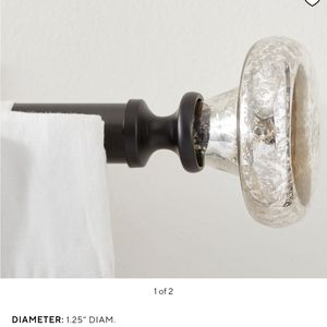 Pottery barn antique bronze vintage mercury glass finial , sets of 2